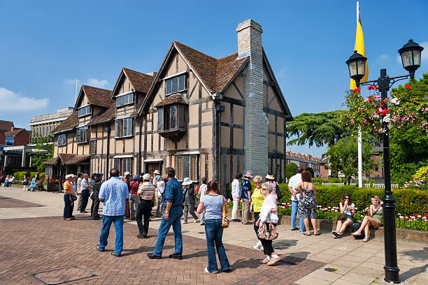 william 셰익스피어 출생지 (시 strartford 에이번, 워위크셔, 영��국 - stratford upon avon william shakespeare england house 뉴스 사진 이미지