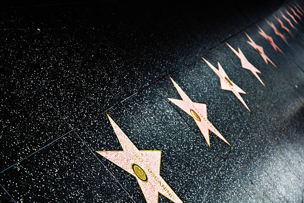 Hollywood Walk Of Fame Star - foto de acervo