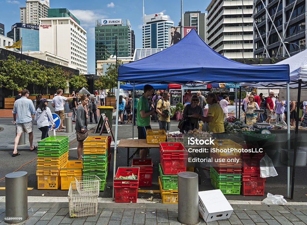 Auckland Mercato all'aperto - Foto stock royalty-free di Nuova Zelanda