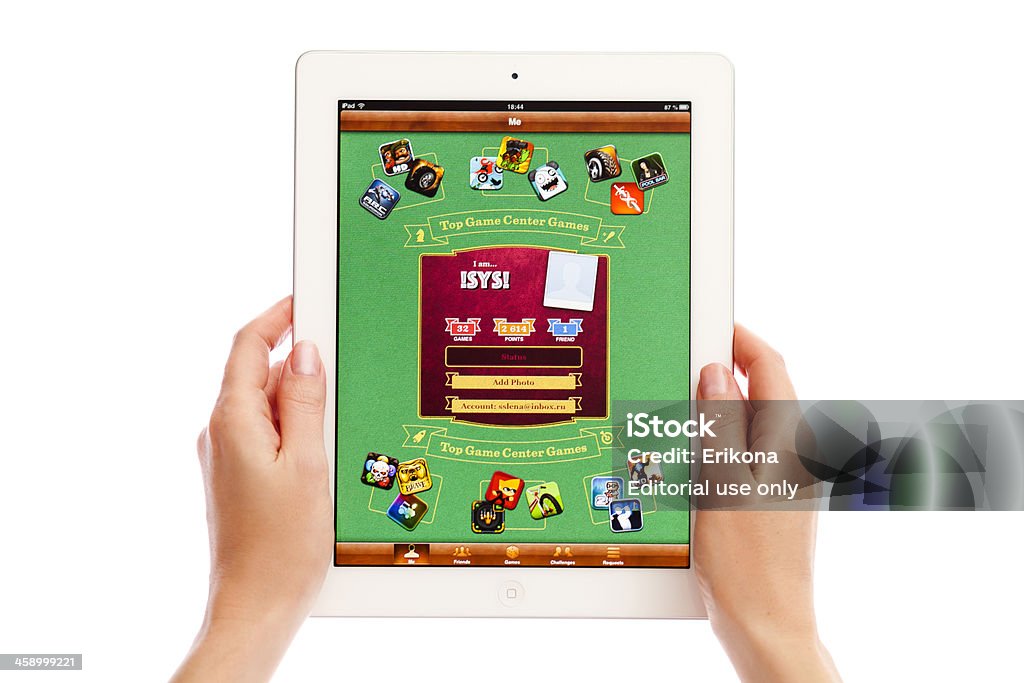 Centre de jeux sur iPad - Photo de Adulte libre de droits