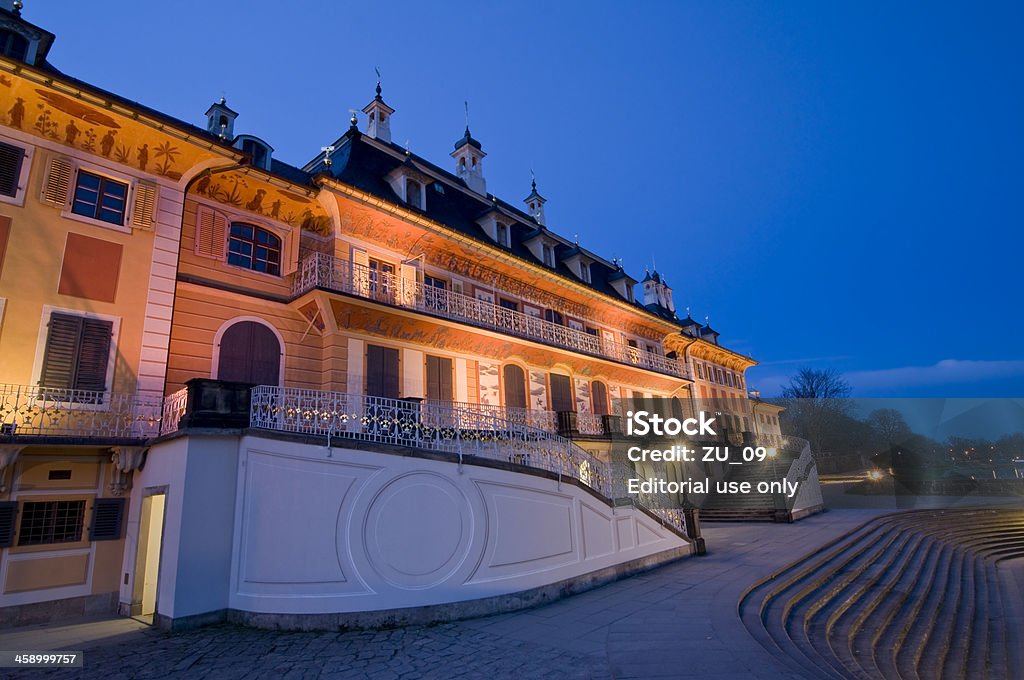 Pillnitz bei Nacht - Lizenzfrei Abenddämmerung Stock-Foto