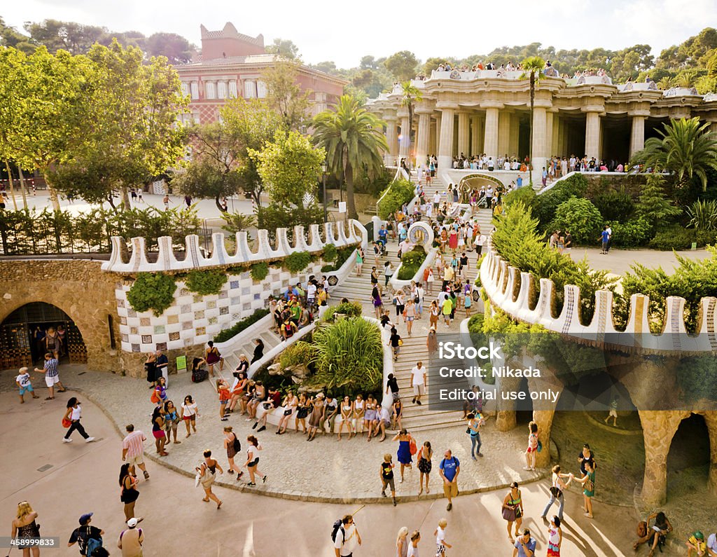 Parque Guell em Barcelona - Royalty-free Parque Guell Foto de stock