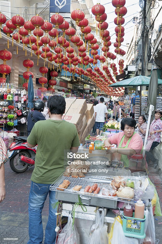 China cidade mercado em Bangkok, Tailândia - Royalty-free Ao Ar Livre Foto de stock