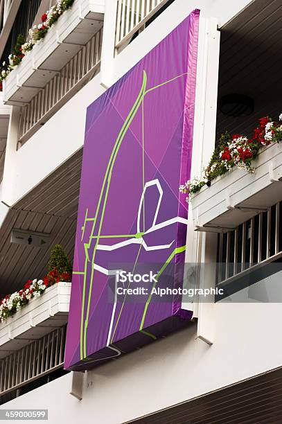 London Olympischen Bogenschießen Logo Stockfoto und mehr Bilder von 2012 - 2012, Antike Olympiade, Balkon