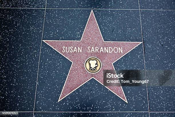 Paseo De La Fama De Hollywood Star Susan Sarandon Foto de stock y más banco de imágenes de Susan Sarandon - Susan Sarandon, Acera, Actor