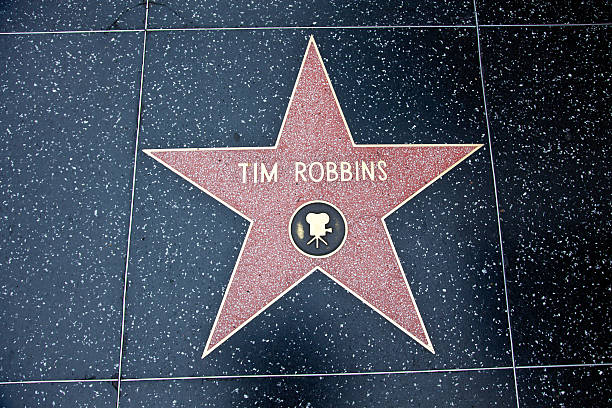 hollywood passeio da fama de hollywood estrela tim robbins - tim robbins imagens e fotografias de stock