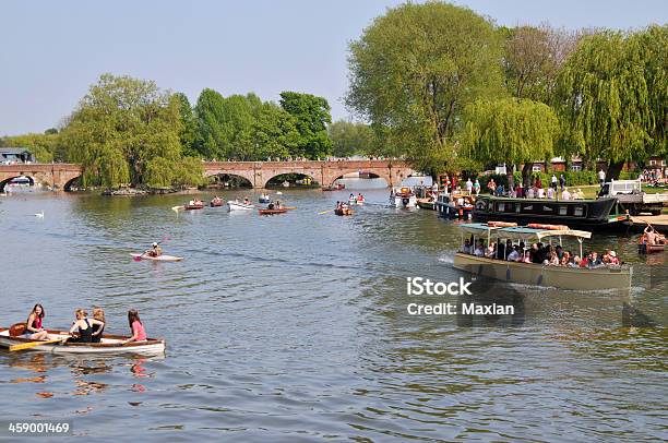 스트랫퍼드어폰에이번 River Avon - Warwickshire에 대한 스톡 사진 및 기타 이미지 - River Avon - Warwickshire, 강, 노