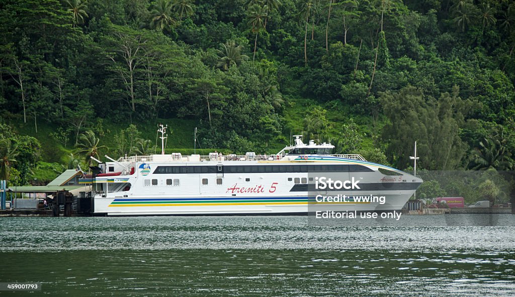 Moorea Katamaran Ferry - Zbiór zdjęć royalty-free (Tahiti)