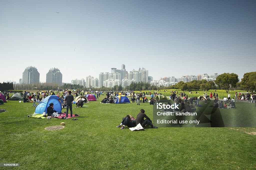 Shanghai Century park - Foto stock royalty-free di Abbronzatura