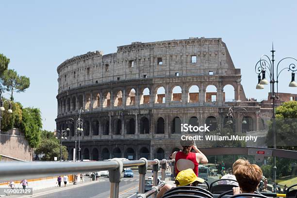 First Sight Of The Colosseum 관광객에 대한 스톡 사진 및 기타 이미지 - 관광객, 국제 관광명소, 로마-이탈리아