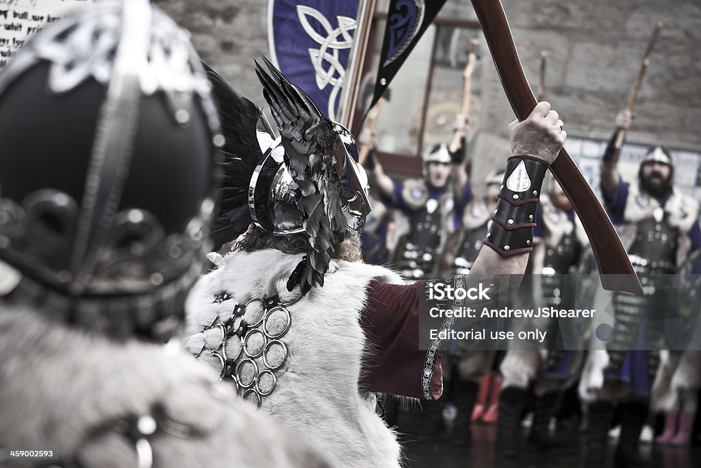 Viking Guizer Jarl fino Helly Aa - Foto stock royalty-free di Up Helly Aa