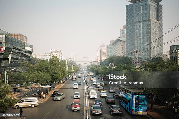 Photo libre de droit de Trafic De Pékin banque d'images et plus d'images libres de droit de Asie - Asie, Avenue, Bus