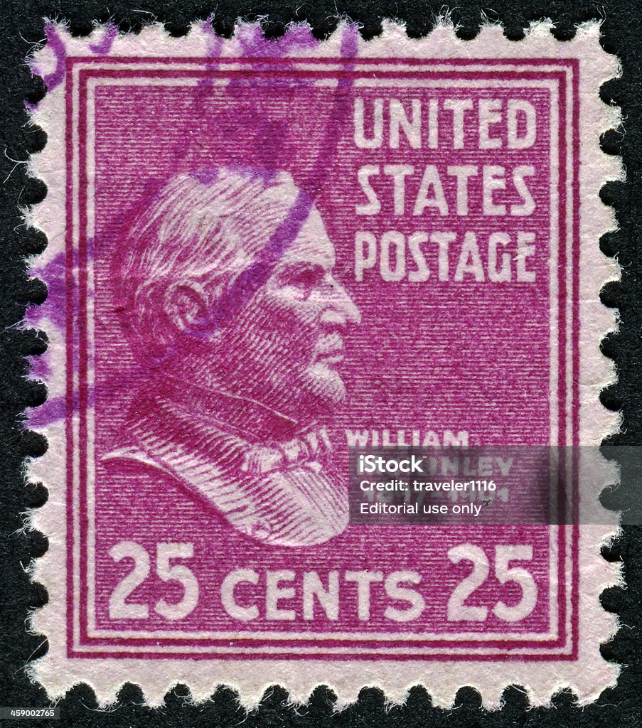 William McKinley Stamp - Foto stock royalty-free di Adulto