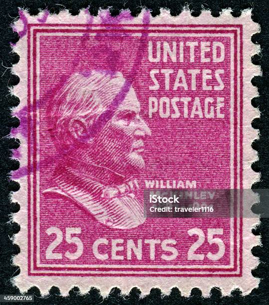 William Mckinley Stamp - Fotografie stock e altre immagini di Adulto - Adulto, Arte del ritratto, Busto - Scultura