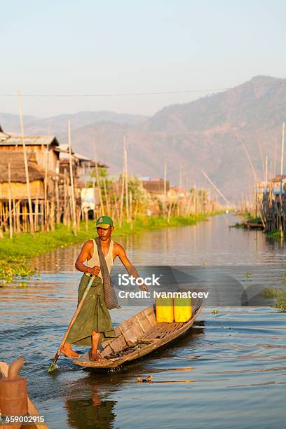 Intha People In Inle Lake Myanmar Stock Photo - Download Image Now - Adult, Adults Only, Asia