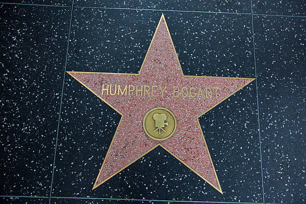 Hollywood Walk Of Fame Star Humphrey Bogart "Hollywood, California, USA - February 5, 2013: Hollywood Walk Of Fame Humphrey Bogart achievement in the entertainment industry star." humphrey bogart stock pictures, royalty-free photos & images
