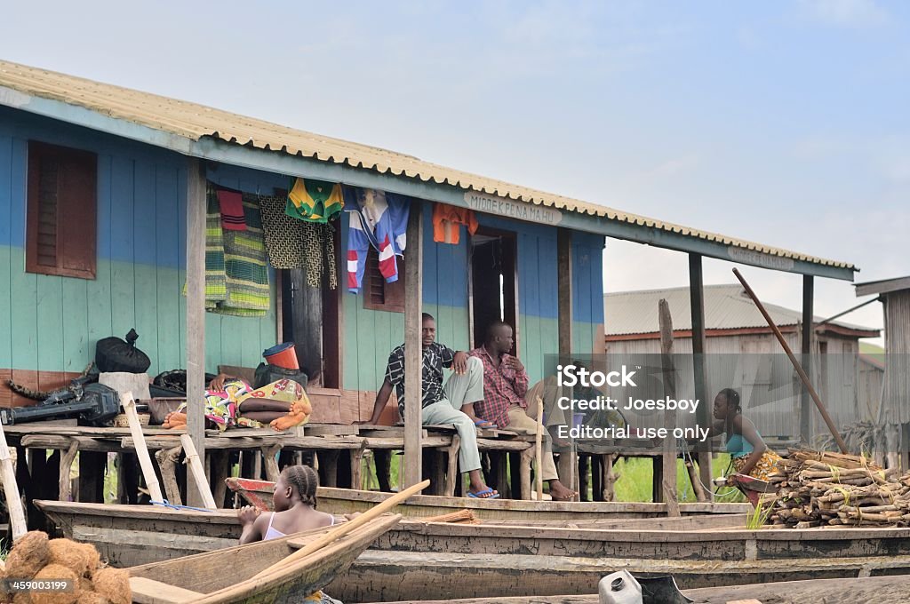 Ganvié família na Varanda - Royalty-free Cotonou Foto de stock