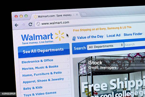 Walmart Website Stock Photo - Download Image Now - Wal-mart, Internet, Computer