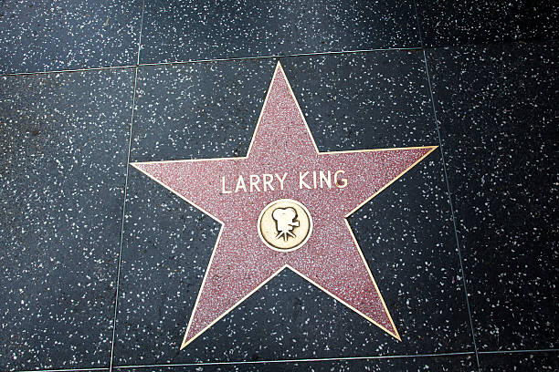 Hollywood Walk Of Fame Star Larry King-size - foto de acervo