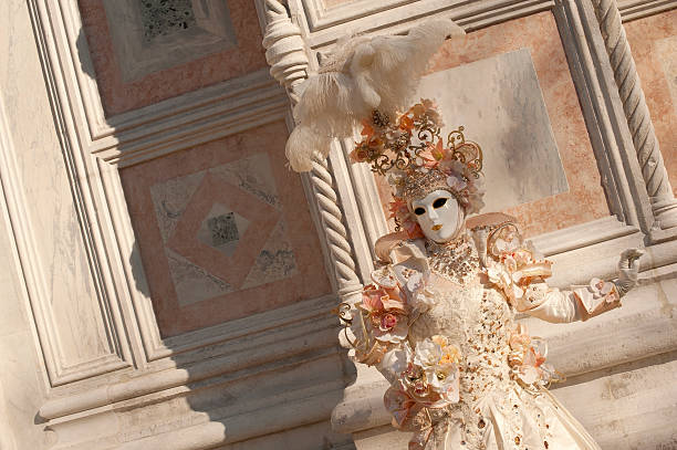 carnaval de venecia 2012 - san zaccaria horizontal looking at camera outdoors fotografías e imágenes de stock