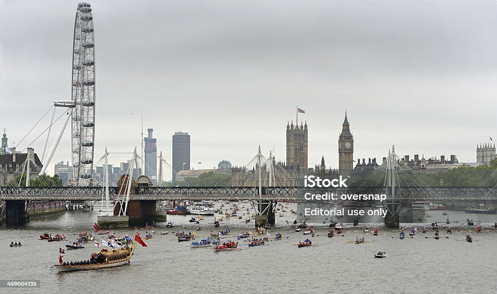 Royal River Pageant - Foto de stock de Barco a remo royalty-free