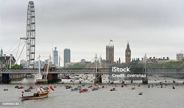 Foto de Royal River Pageant e mais fotos de stock de Barco a remo - Barco a remo, Capitais internacionais, Cidade de Westminster