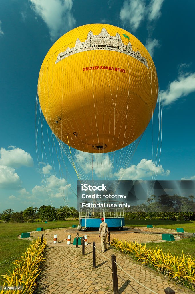 Heißluftballon in Angkor Wat - Lizenzfrei Angkor Stock-Foto