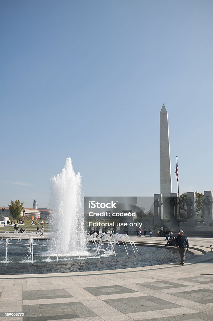 Mémorial National de la Seconde Guerre mondiale à Washington, D.C. - Photo de 1945 libre de droits