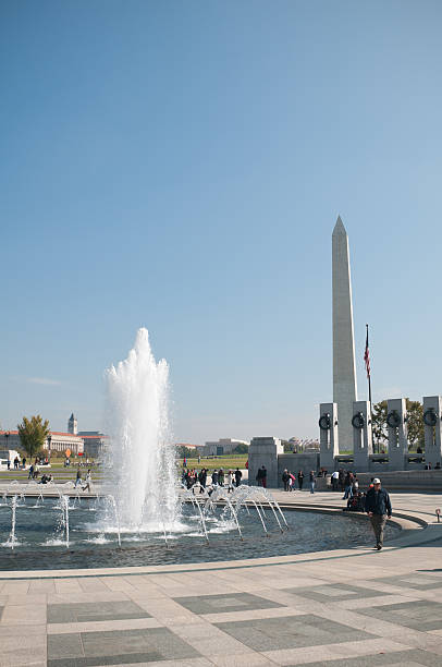 national world war ii memorial w waszyngtonie dc - day washington state vertical outdoors zdjęcia i obrazy z banku zdjęć