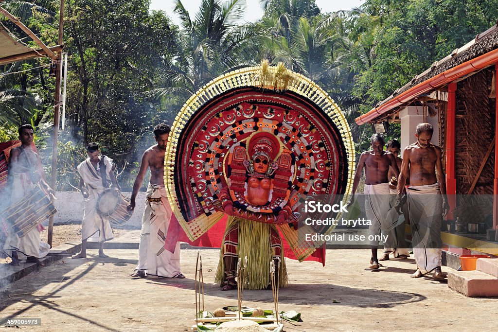Theyyam ritual in Kerala - Lizenzfrei Bundesstaat Kerala Stock-Foto
