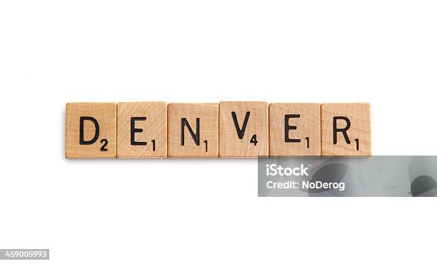 Denver In Scrabble Buchstaben Fliesen Stockfoto und mehr Bilder von Alphabet - Alphabet, Bauklotz, Block - Form