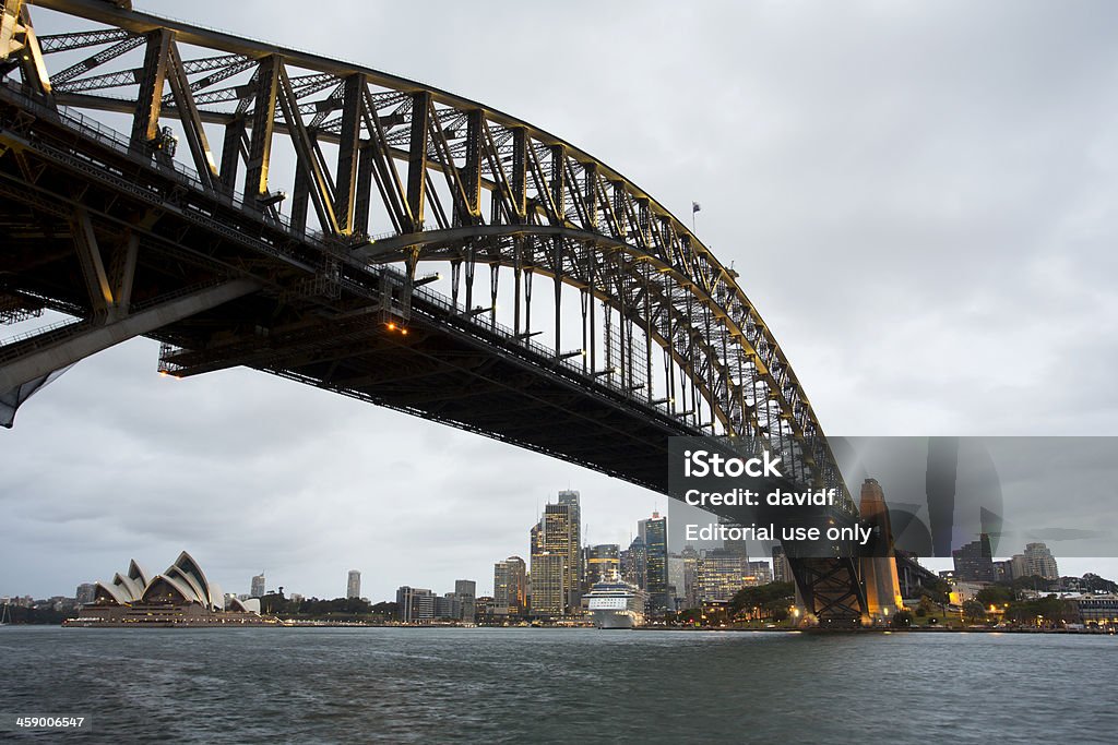 Sydney Harbour Bridge e da Opera House - Foto de stock de Austrália royalty-free