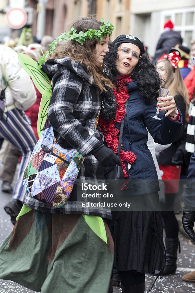 Rosenmontagszug, Street Karneval auf die Rose Monday in Mainz, Deutschland - Lizenzfrei Bühnenkostüm Stock-Foto