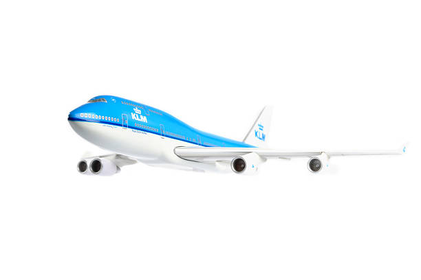 klm боинг 747 - airplane boeing 747 isolated commercial airplane стоковые фото и изображения