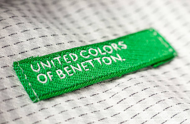 United Colors of Benetton shirt label stock photo