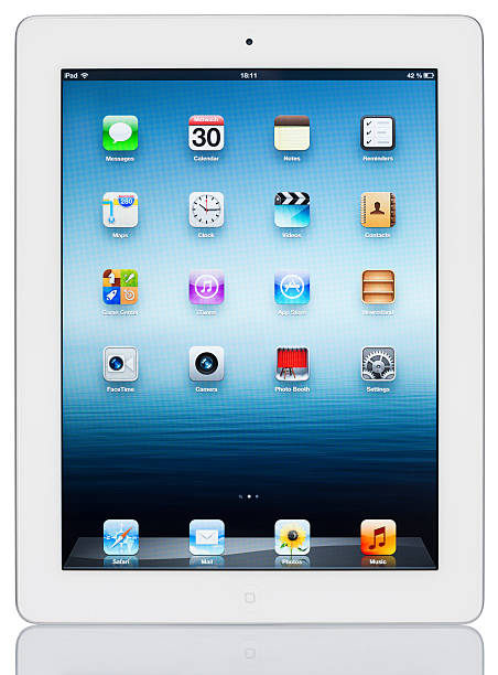 ipad 3 - ipad 3 ipad white digital tablet foto e immagini stock