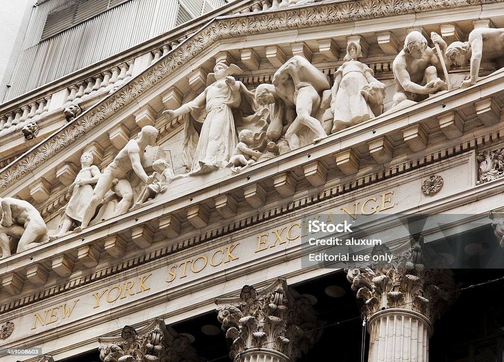 Нью-Йоркская фондовая биржа - Стоковые фото Без людей роялти-фри