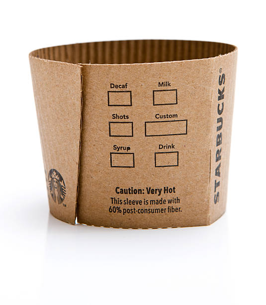 Starbucks Coffee Sleeve stock photo