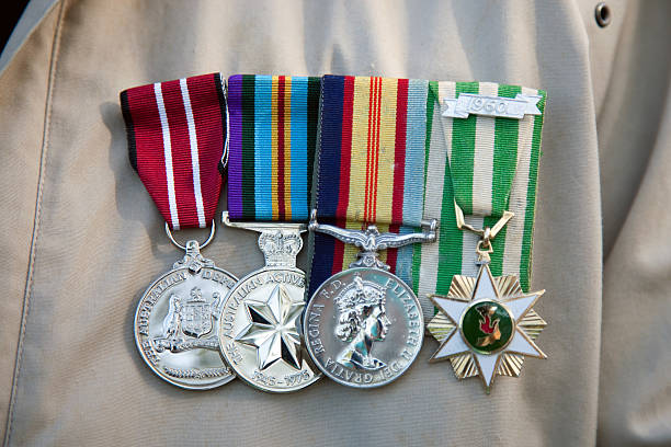 Australian War Medals stock photo