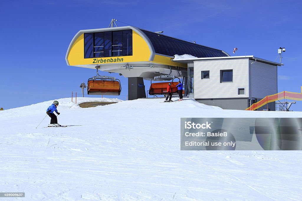 Ski lift station - Lizenzfrei Alpen Stock-Foto