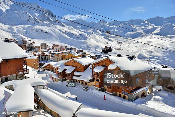 Валь Thorens — стоковые фотографии и другие картинки Апре-ски - Апре-ски, Trois Vallees, Белый