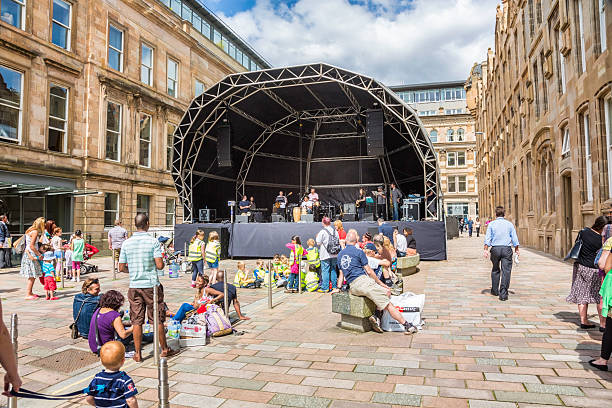 festival de música comercial de la ciudad de glasgow - scottish music fotografías e imágenes de stock