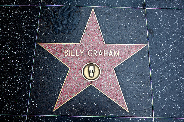 Hollywood Walk Of Fame estrelas Billy Graham - foto de acervo