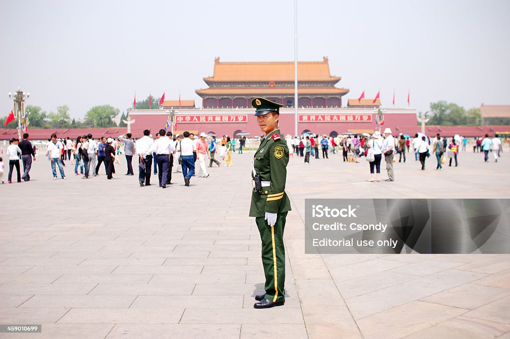 Giovane soldato cinese Ritratto - Foto stock royalty-free di Persone