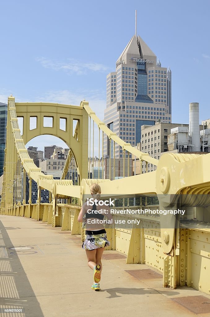 Horizonte de Pittsburgh - Royalty-free Correr Foto de stock