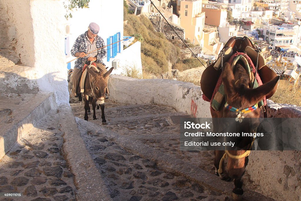 Fira en Santorini, Grecia en el cícladas - Foto de stock de Adulto libre de derechos
