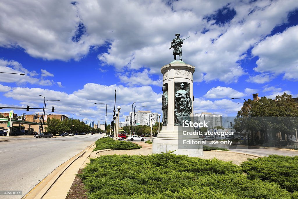 Памятник победы в Bronzeville, Чикаго - Стоковые фото Чикаго - Иллинойс роялти-фри