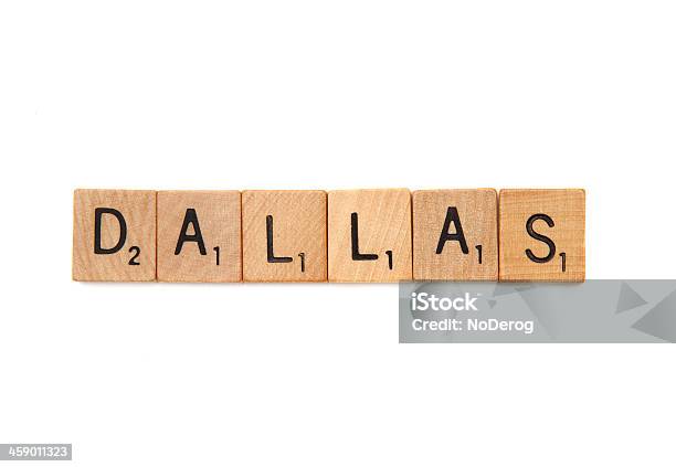 Dallas In Scrabble Buchstaben Fliesen Stockfoto und mehr Bilder von Alphabet - Alphabet, Bauklotz, Block - Form