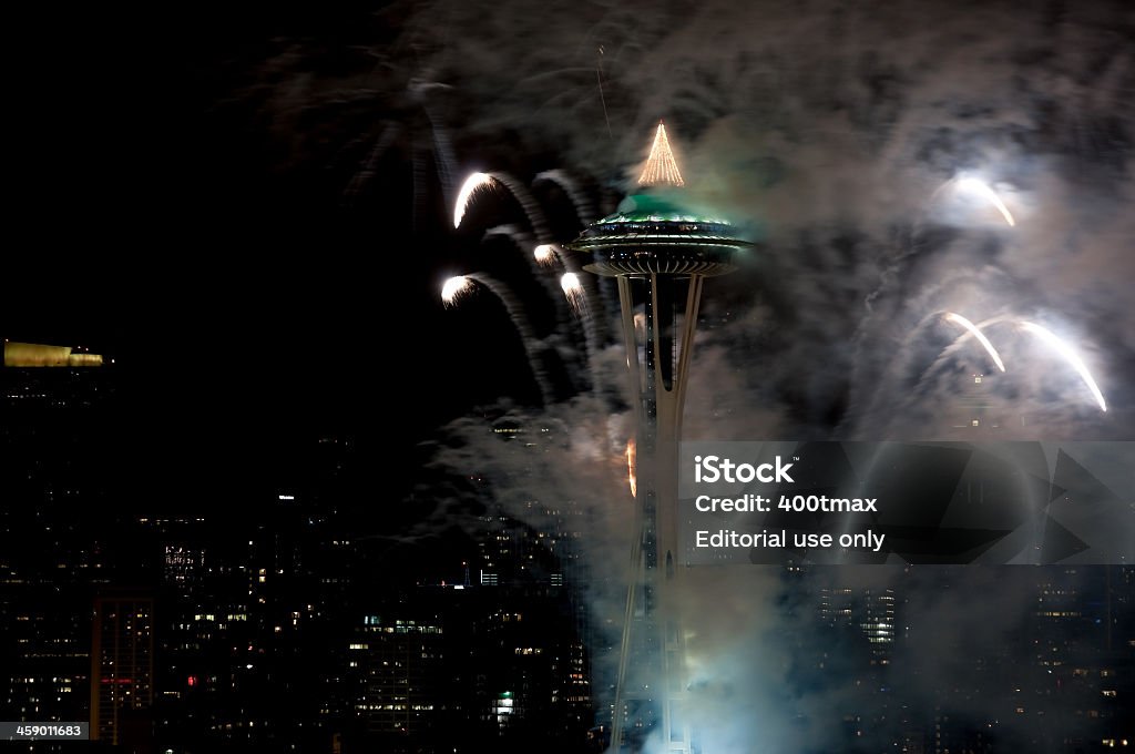 Capodanno a Seattle - Foto stock royalty-free di Ambientazione esterna