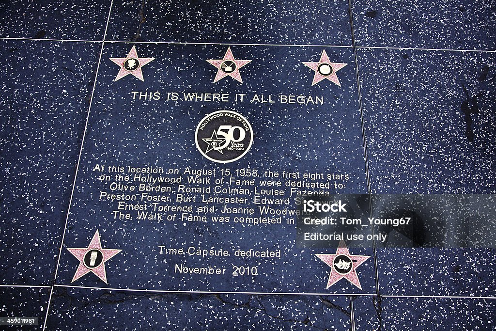 Hollywood Walk Of Fame-Sterne - Lizenzfrei Berühmte Persönlichkeit Stock-Foto